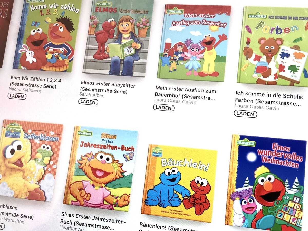 Apple verschenkt Kinderbücher: 10 E-Books von der Sesamstraße kostenlos